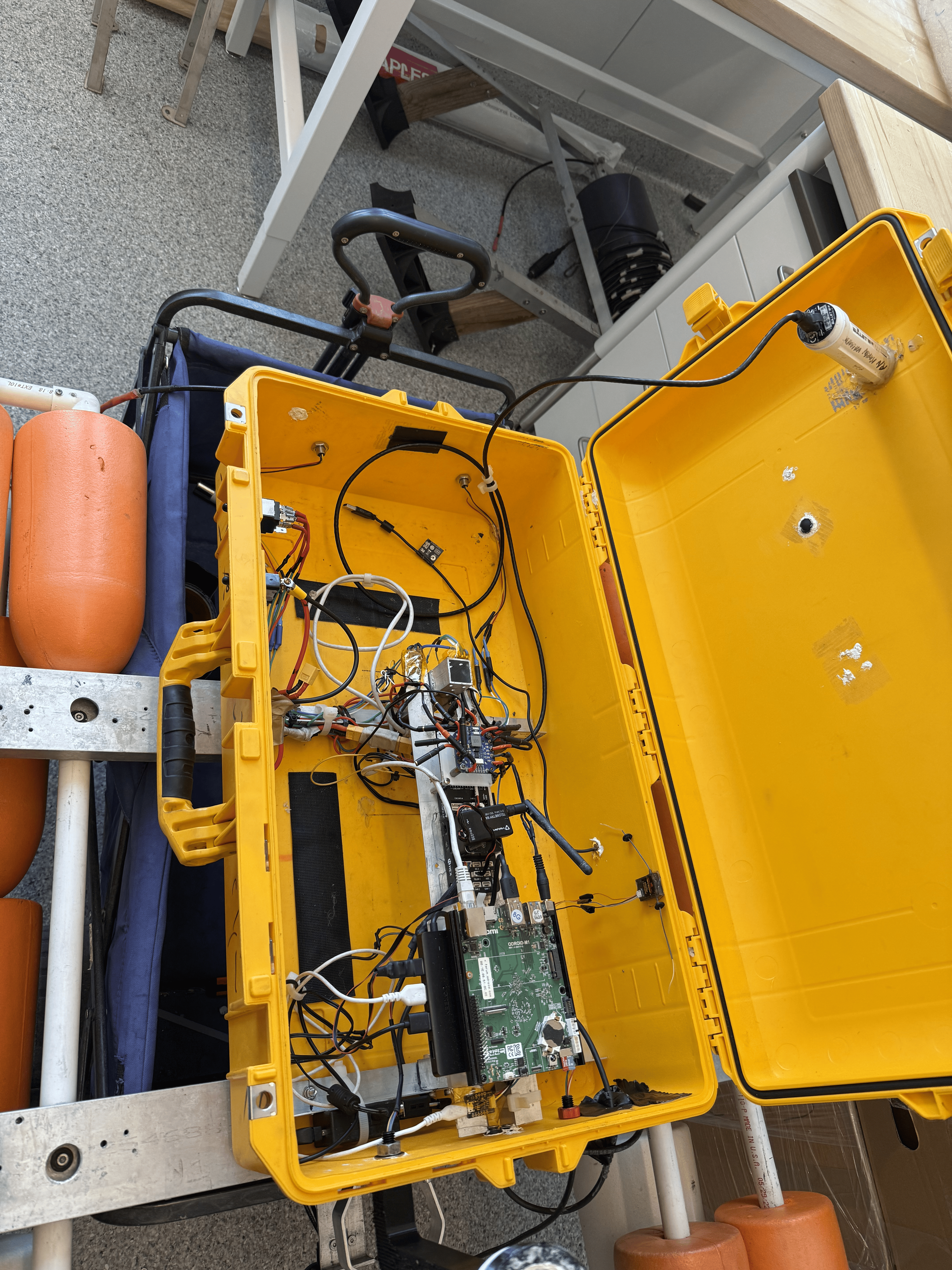 Autonomous boat deployed for research